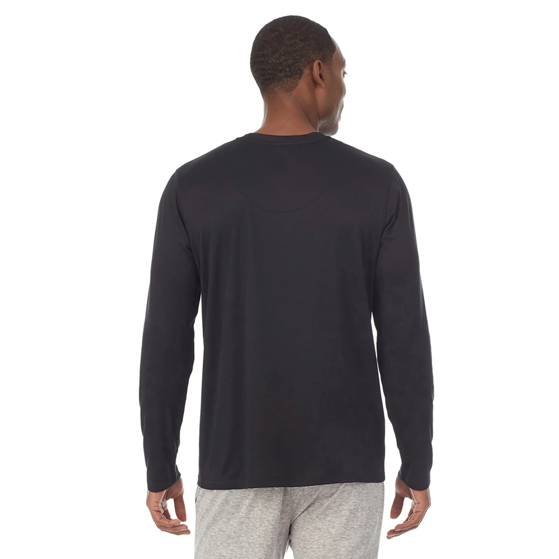 Mens Far-Infrared Enhance Sleep Long Sleeve V-Neck Top