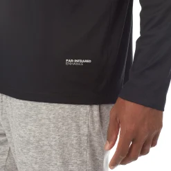 Mens Far-Infrared Enhance Sleep Long Sleeve V-Neck Top
