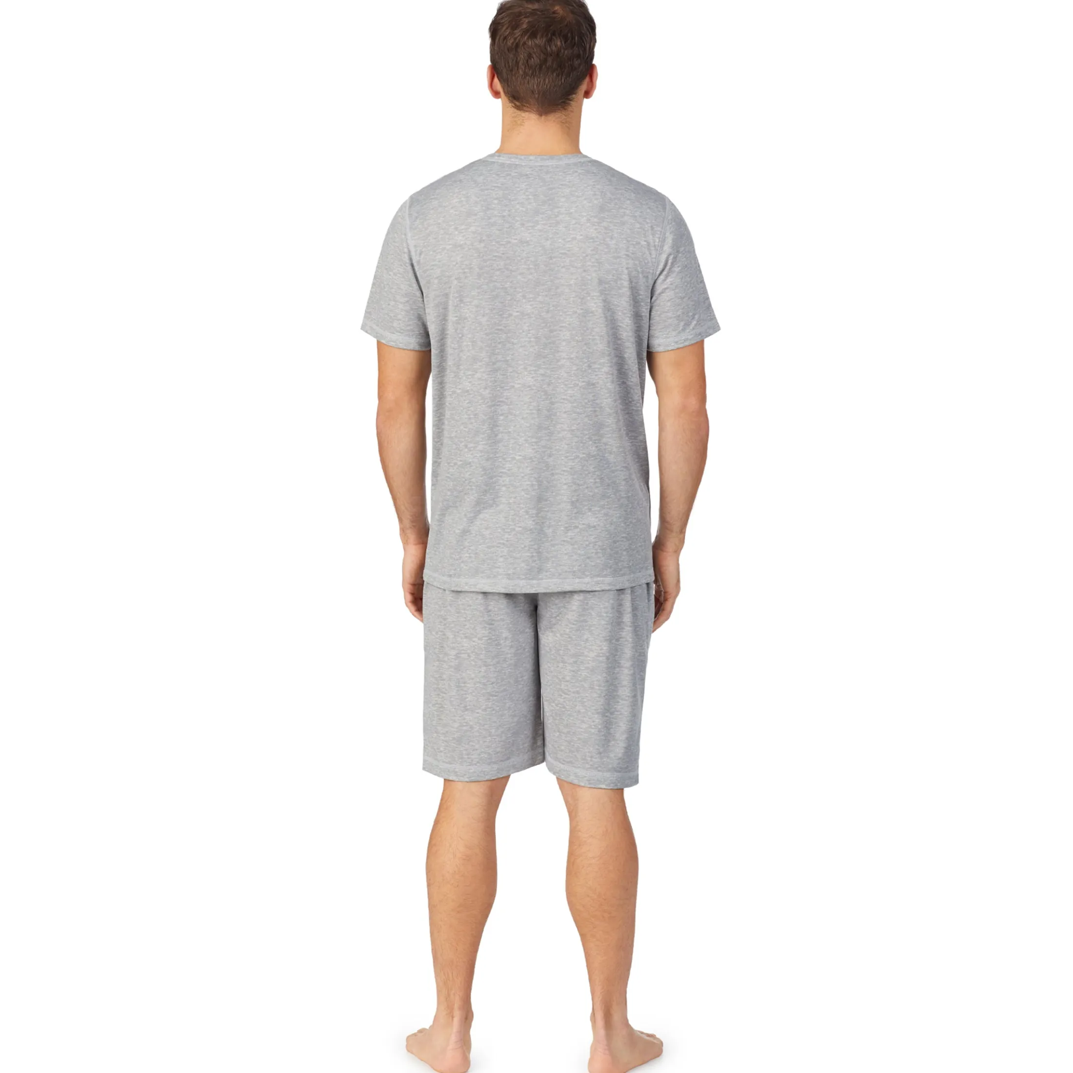 Mens Far-Infrared Enhance Sleep Short Sleeve Henley Top