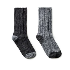 Mens Twist Rib Boot Sock 2PK