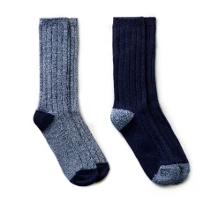 Mens Twist Rib Boot Sock 2PK