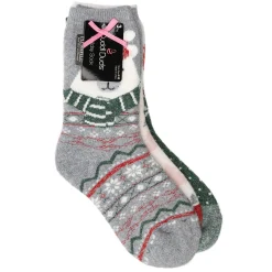 Polar Bear Brushed Lounge Sock 3 Pack