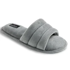 Puffy Velour Slide Slipper