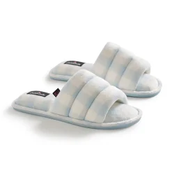 Puffy Velour Slide Slipper