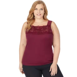 SofTech Stretch Lace Detail Cami PLUS