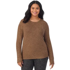 SoftKnit Long Sleeve Crew PLUS