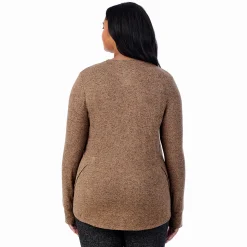 SoftKnit Long Sleeve Crew PLUS