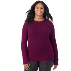 SoftKnit Long Sleeve Crew PLUS