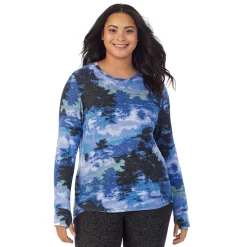 SoftKnit Long Sleeve Crew PLUS