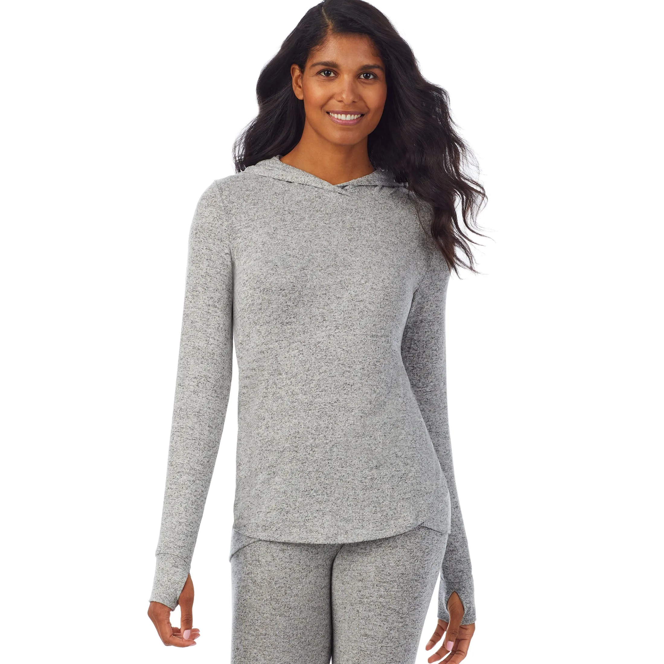 SoftKnit Long Sleeve Tunic Hoodie