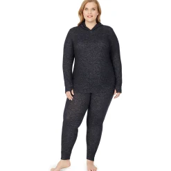 SoftKnit Long Sleeve Tunic Hoodie PLUS