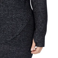 SoftKnit Long Sleeve Tunic Hoodie PLUS