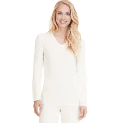 Softwear Lace Edge Long Sleeve V-Neck