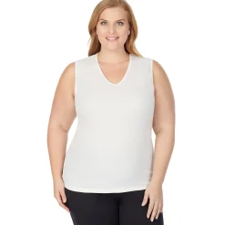 Softwear Lace Edge V-Neck Tank PLUS