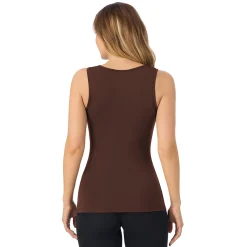 Softwear With Stretch Crew Neck Tank With Lace