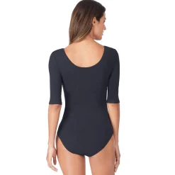 Softwear With Stretch Elbow Sleeve Bodysuit