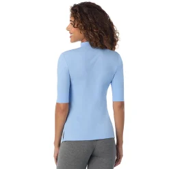 Softwear With Stretch Elbow Sleeve Mock Neck