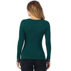 Softwear With Stretch Long Sleeve V-Neck With Lace