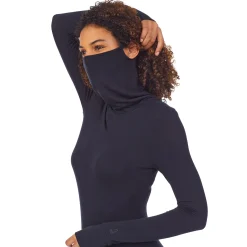 Softwear With Stretch Long Sleeve Convertible Cowl