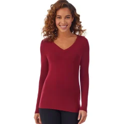 Softwear With Stretch Long Sleeve V-Neck PETITE