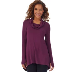 Softwear With Stretch Long Sleeve Cowl Tunic