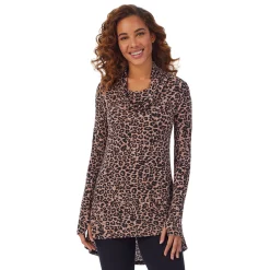 Softwear With Stretch Long Sleeve Cowl Tunic