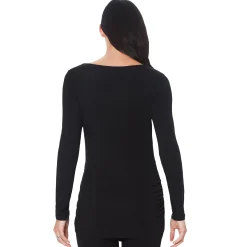 Softwear With Stretch Long Sleeve Maternity Ballet Neck Top