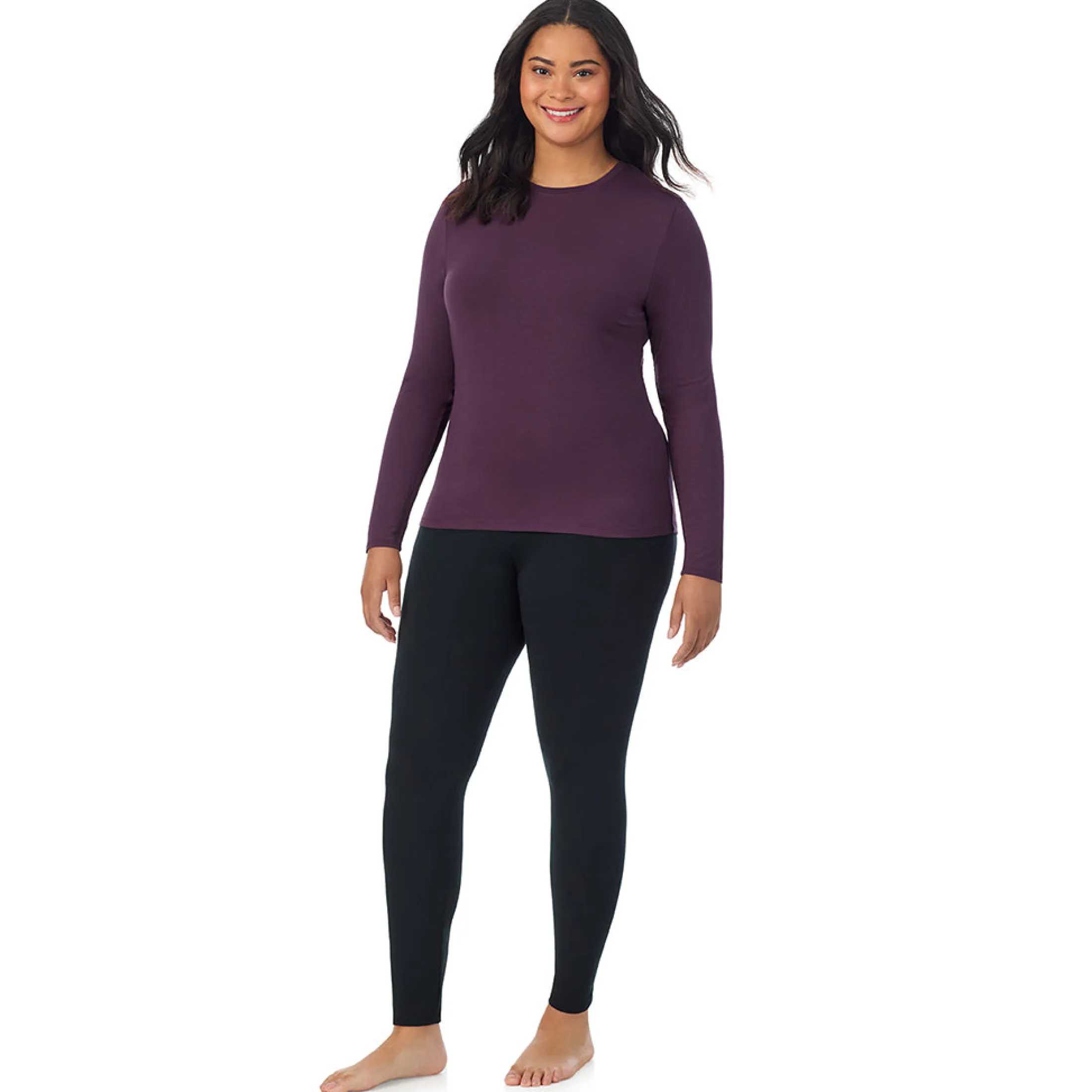 Softwear With Stretch Long Sleeve Crew PLUS