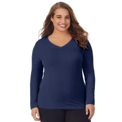 Softwear With Stretch Long Sleeve V-Neck PLUS