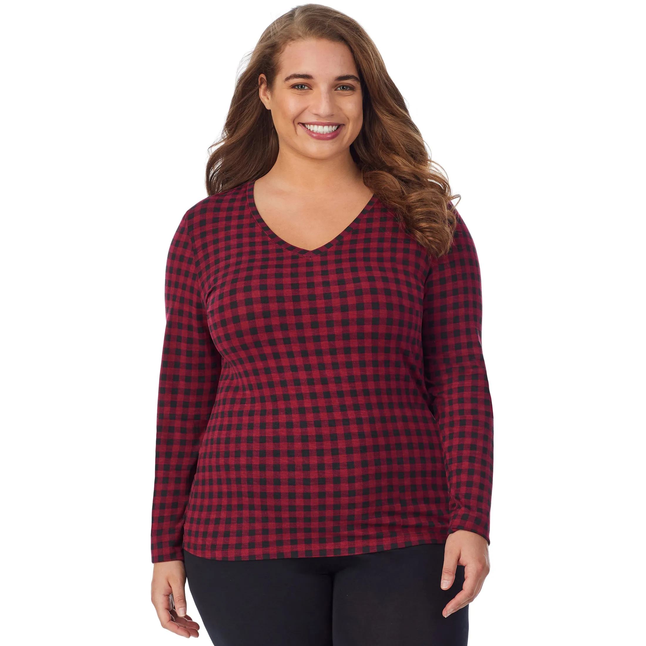 Softwear With Stretch Long Sleeve V-Neck PLUS