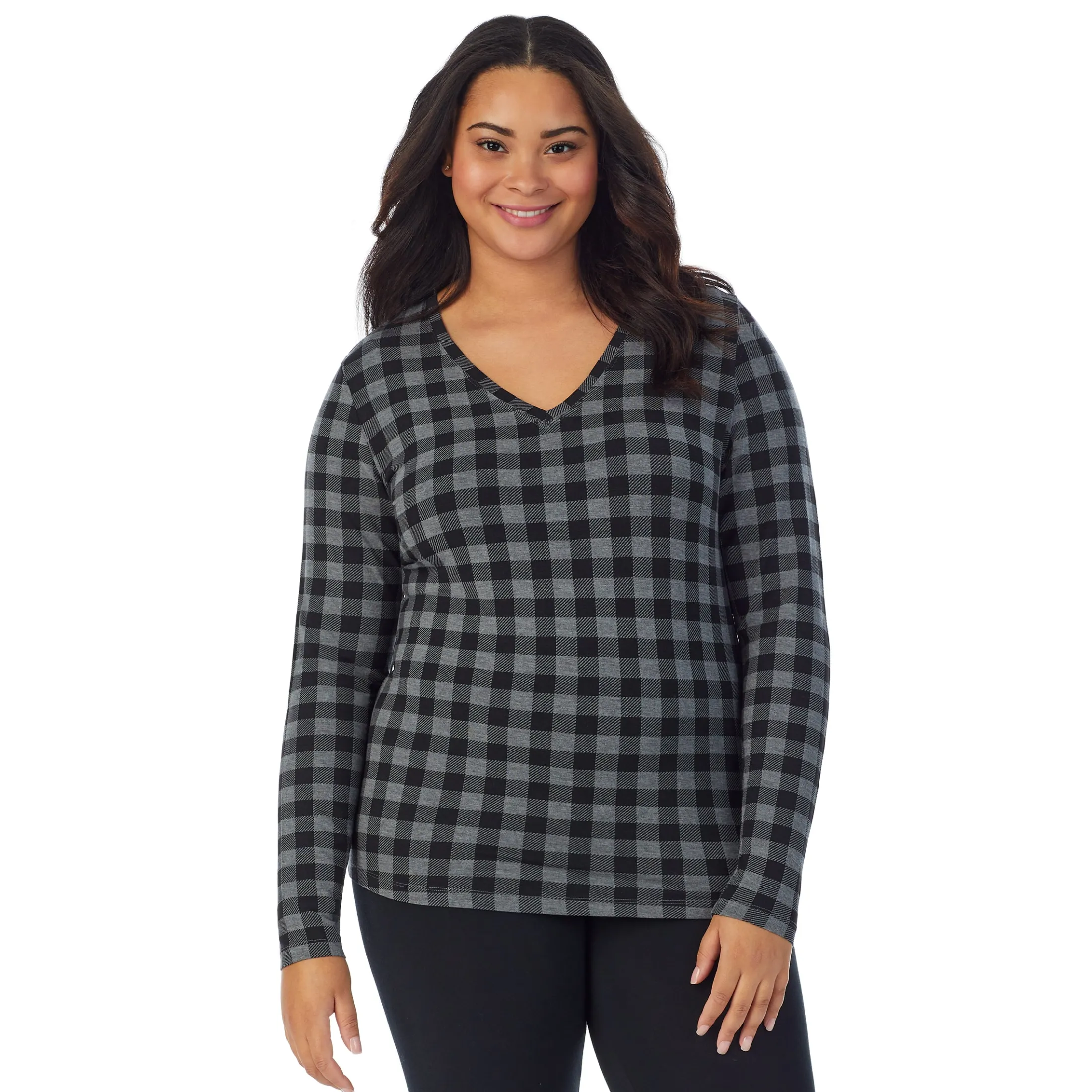 Softwear With Stretch Long Sleeve V-Neck PLUS