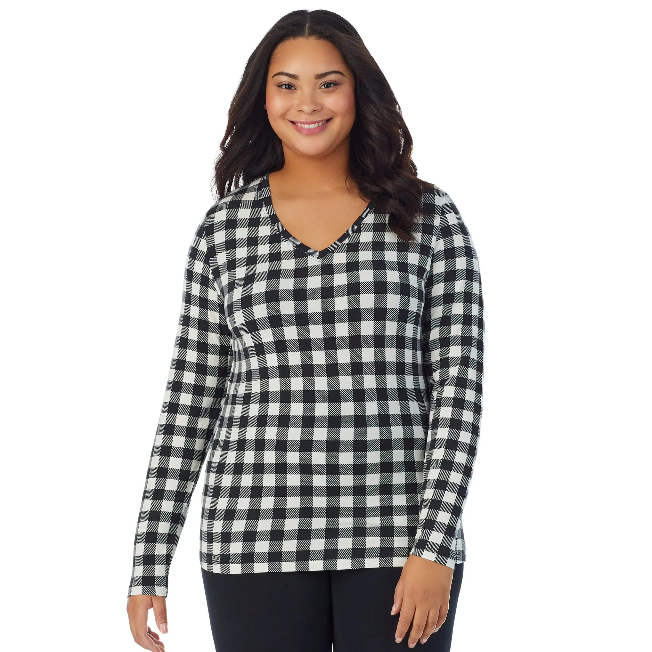 Softwear With Stretch Long Sleeve V-Neck PLUS