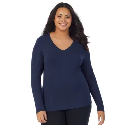 Softwear With Stretch Long Sleeve V-Neck PLUS