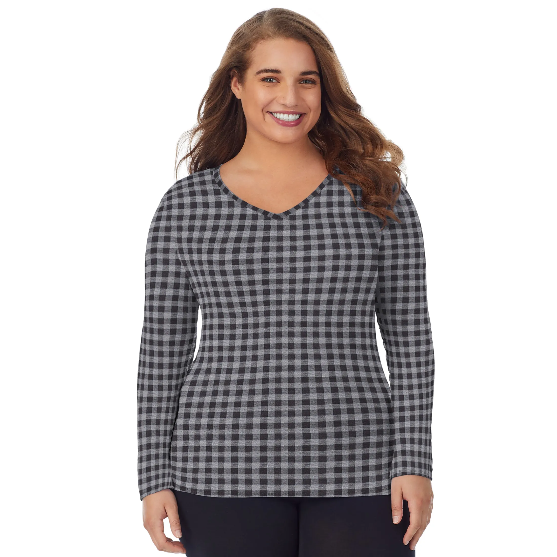 Softwear With Stretch Long Sleeve V-Neck PLUS