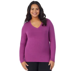 Softwear With Stretch Long Sleeve V-Neck PLUS