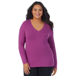 Softwear With Stretch Long Sleeve V-Neck PLUS