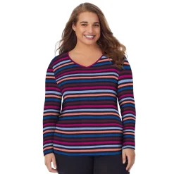 Softwear With Stretch Long Sleeve V-Neck PLUS