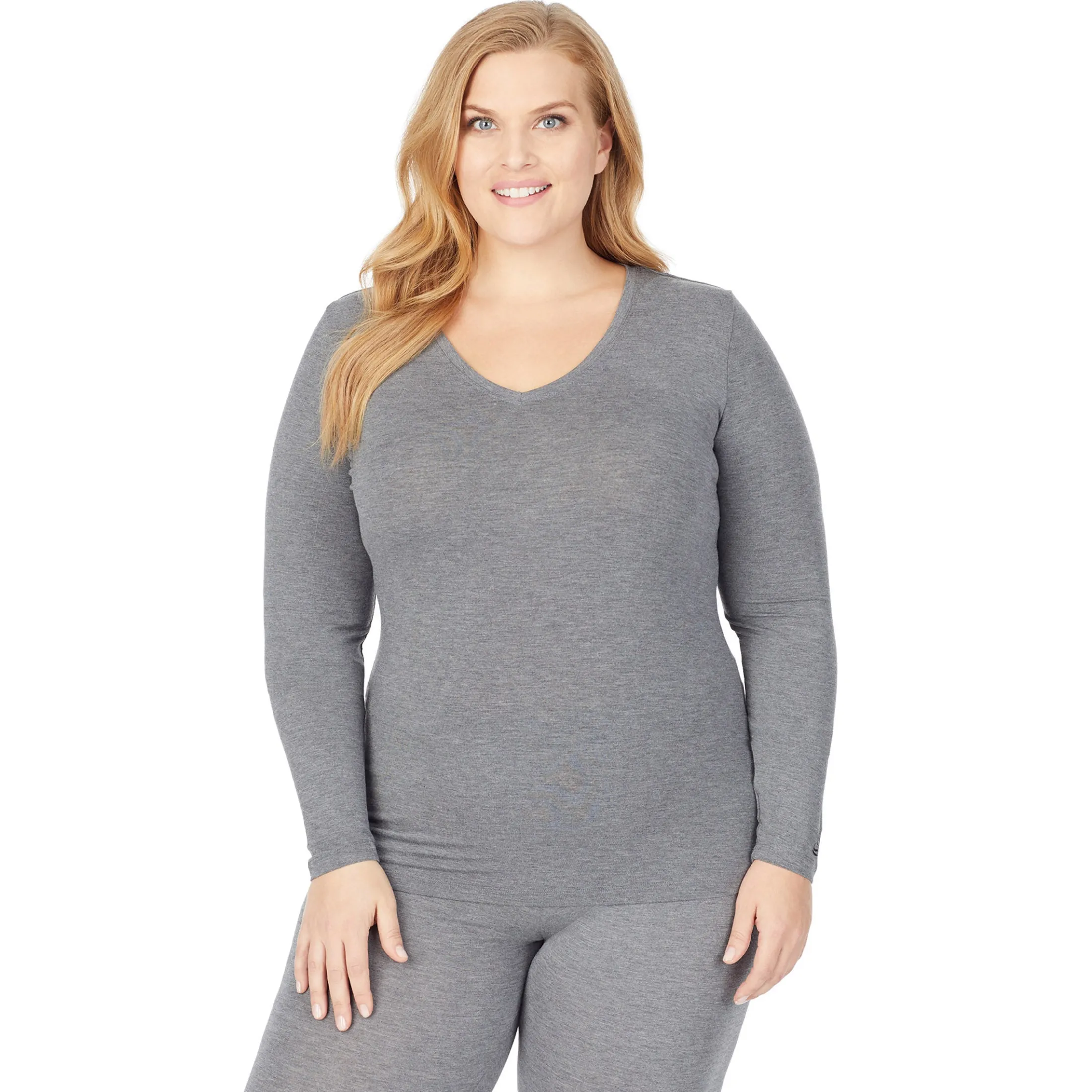 Softwear With Stretch Long Sleeve V-Neck PLUS