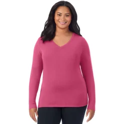 Softwear With Stretch Long Sleeve V-Neck PLUS
