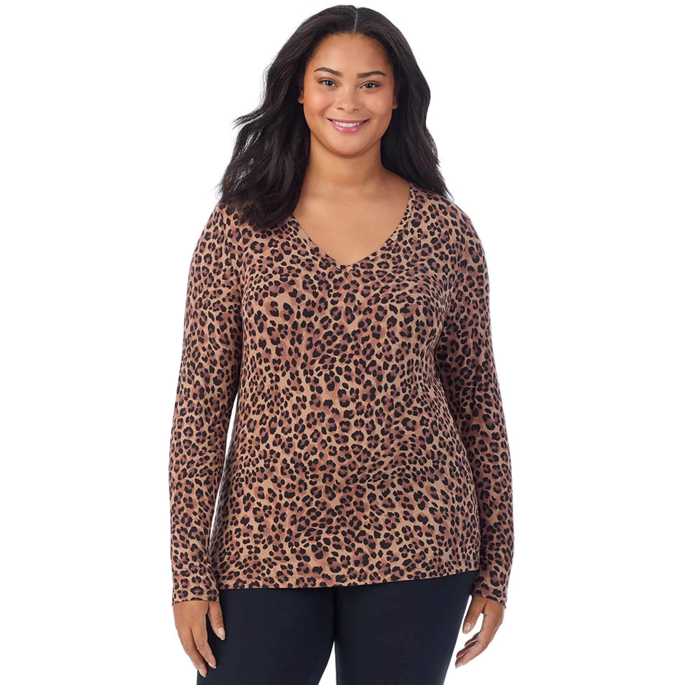 Softwear With Stretch Long Sleeve V-Neck PLUS