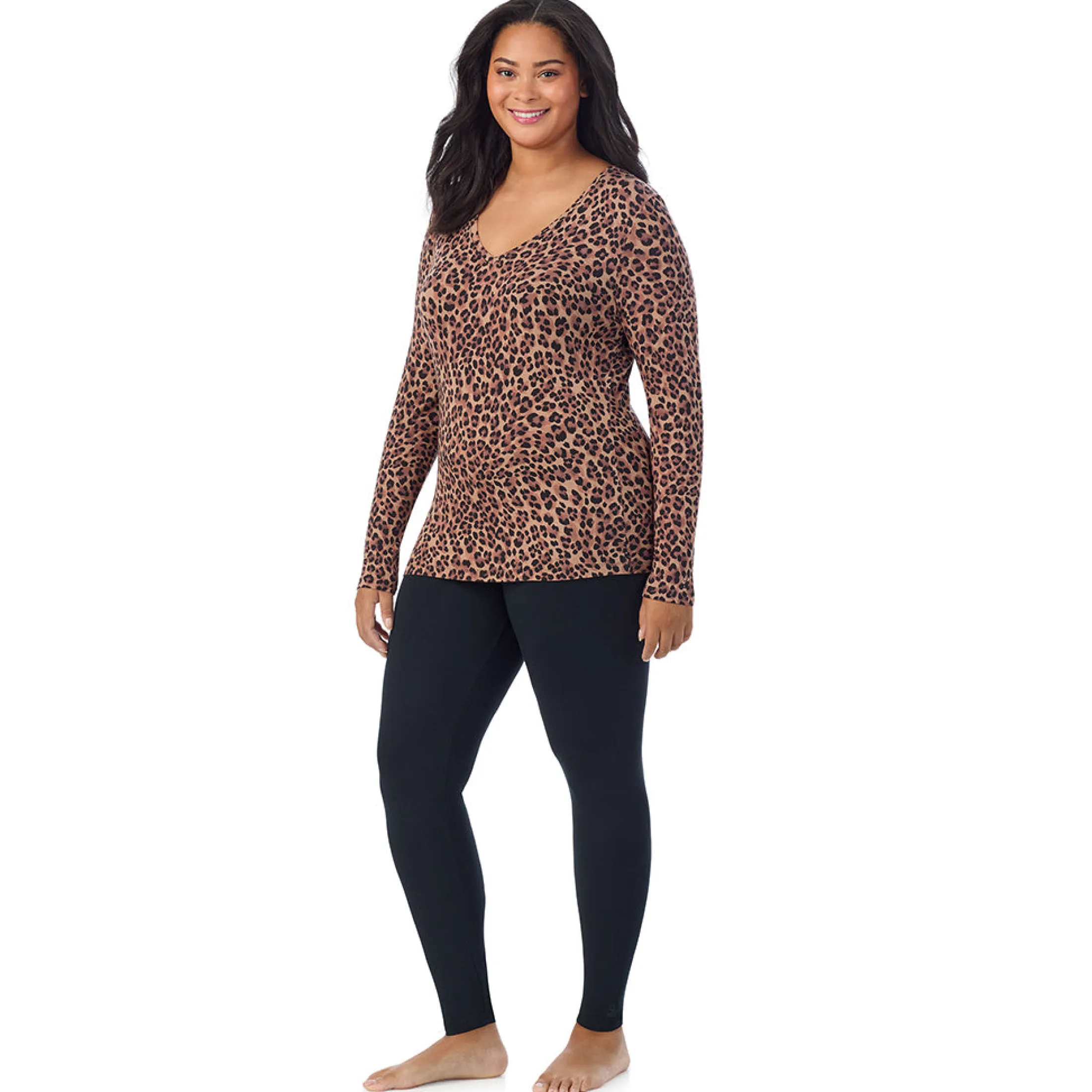 Softwear With Stretch Long Sleeve V-Neck PLUS