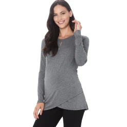 Softwear with Stretch Maternity Wrap Front Top