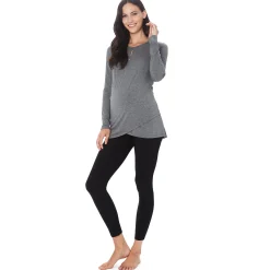 Softwear with Stretch Maternity Wrap Front Top