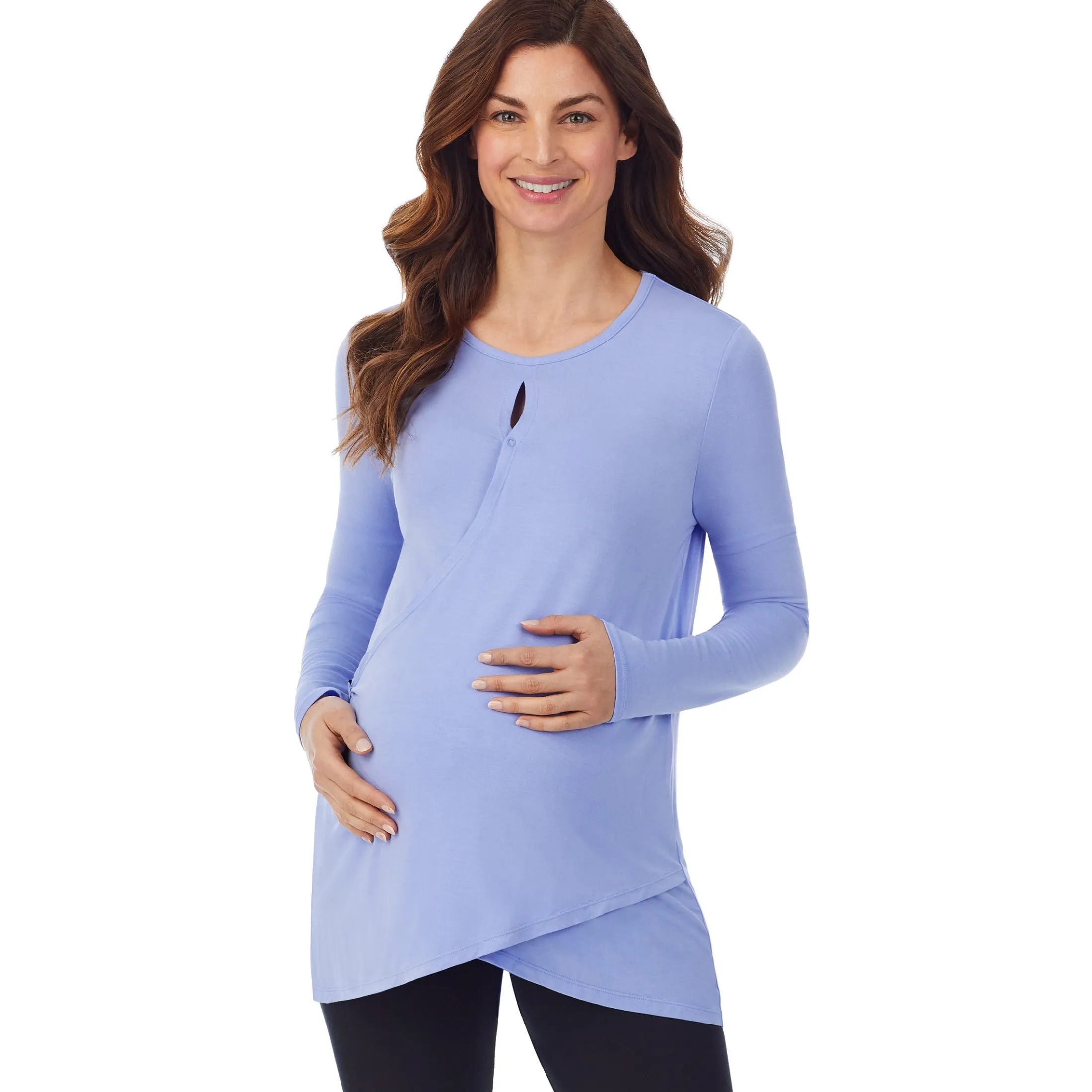 Softwear with Stretch Maternity Wrap Front Top