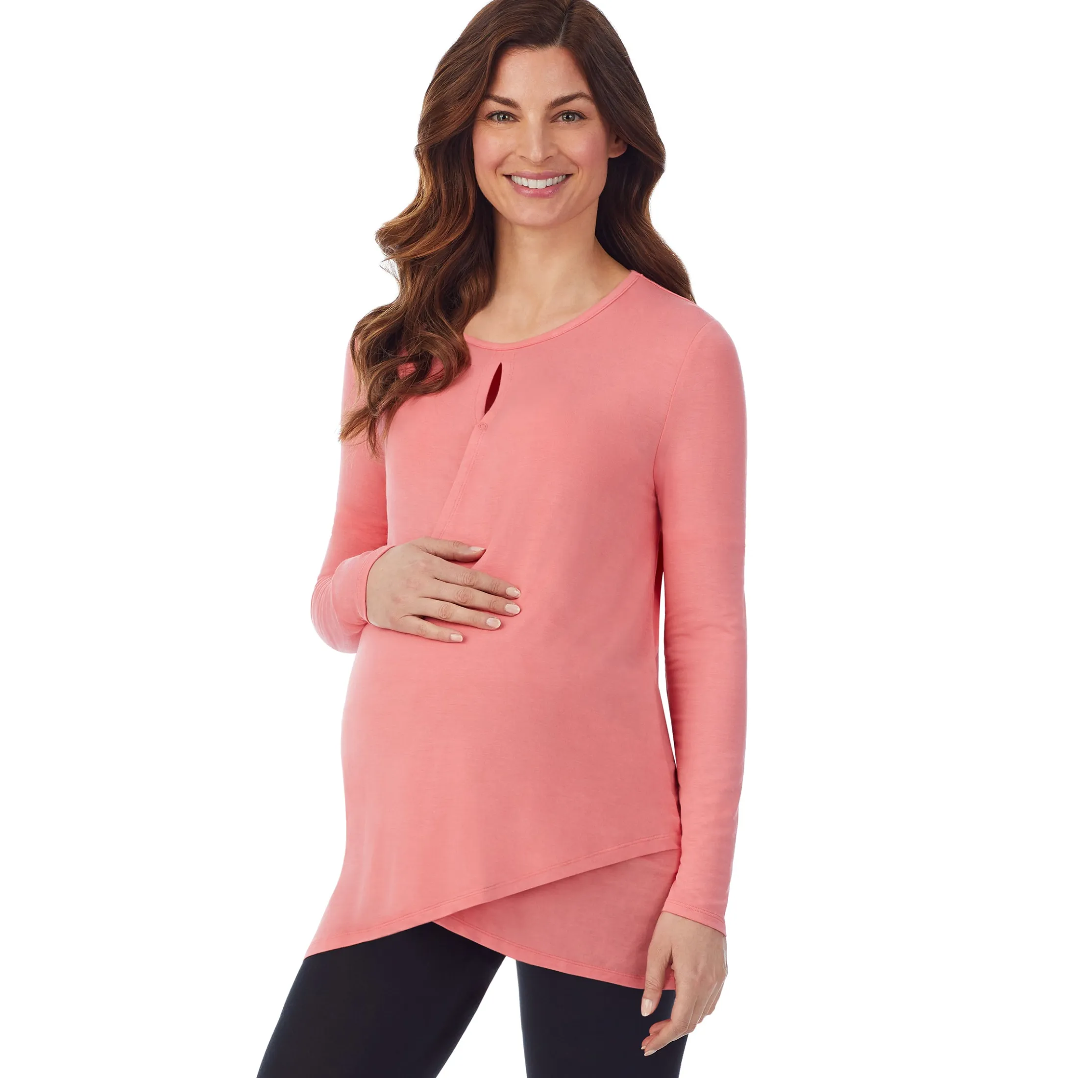 Softwear with Stretch Maternity Wrap Front Top