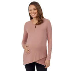 Softwear with Stretch Maternity Wrap Front Top