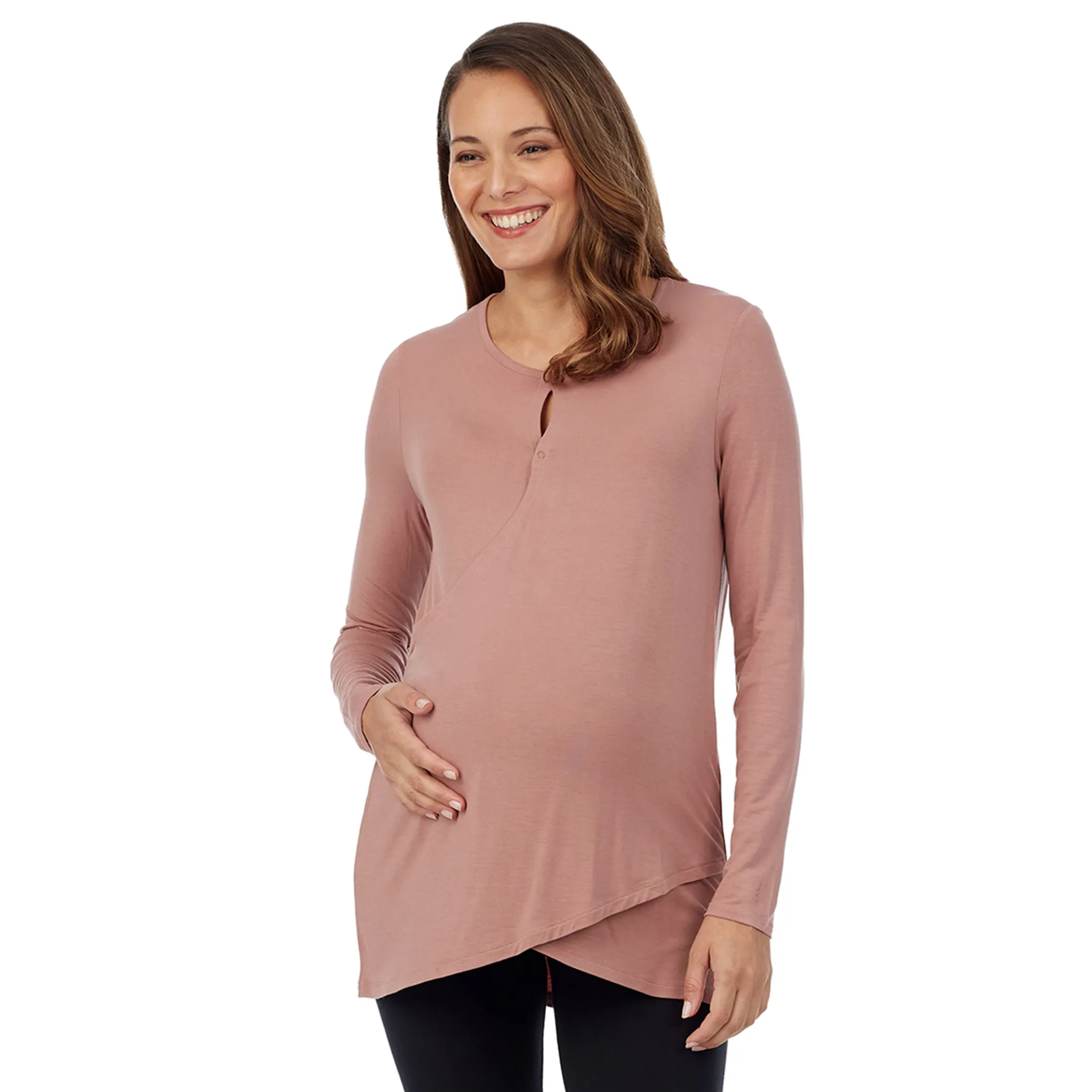 Softwear with Stretch Maternity Wrap Front Top