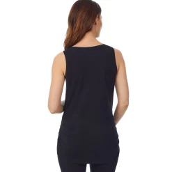 Softwear with Stretch Maternity Snap Front Henley Tank Top