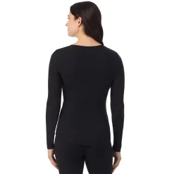 Stretch Rib Long Sleeve Henley