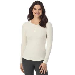 Stretch Rib Long Sleeve Henley
